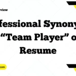 Professional Synonyms for “Team Player” on a Resume