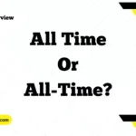 All Time or All-Time