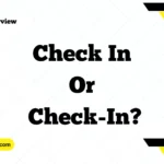 Check In or Check-In