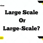 Large Scale or Large-Scale