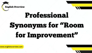 Professional Synonyms for “Room for Improvement”