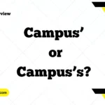 Campus’ or Campus’s