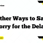Other Ways to Say “Sorry for the Delay”