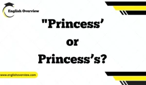 Understanding "Princess’ or Princess’s?" The Guide to Singular, Plural, and Possessive Forms