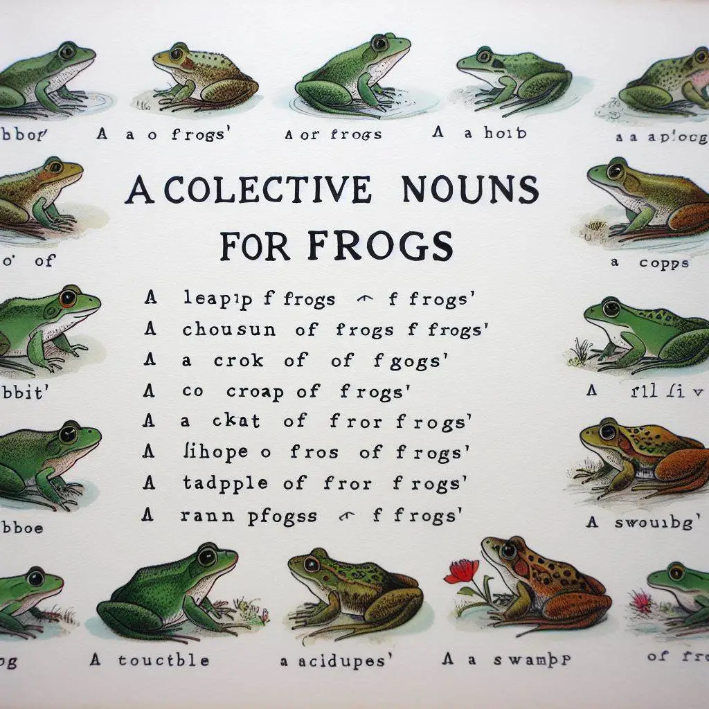 Collective Nouns for Frogs
