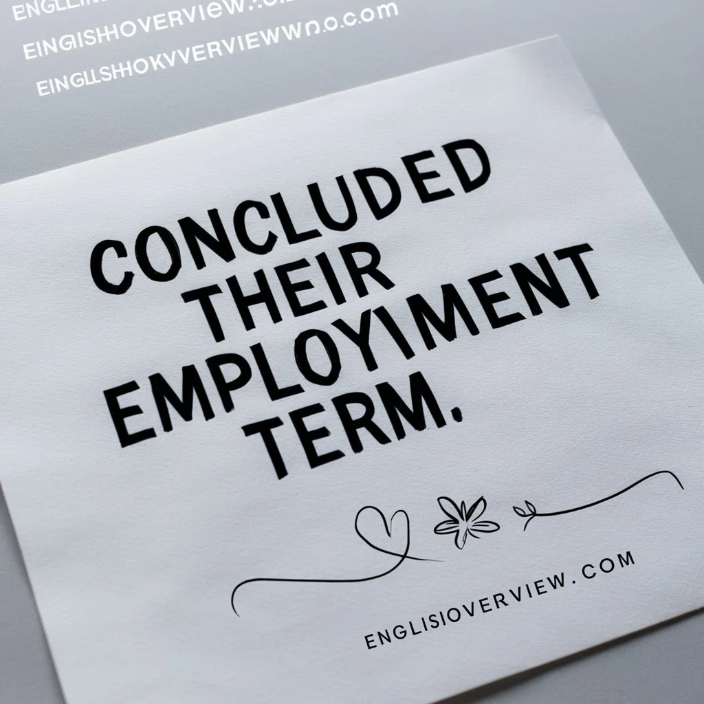 Concluded their employment term
