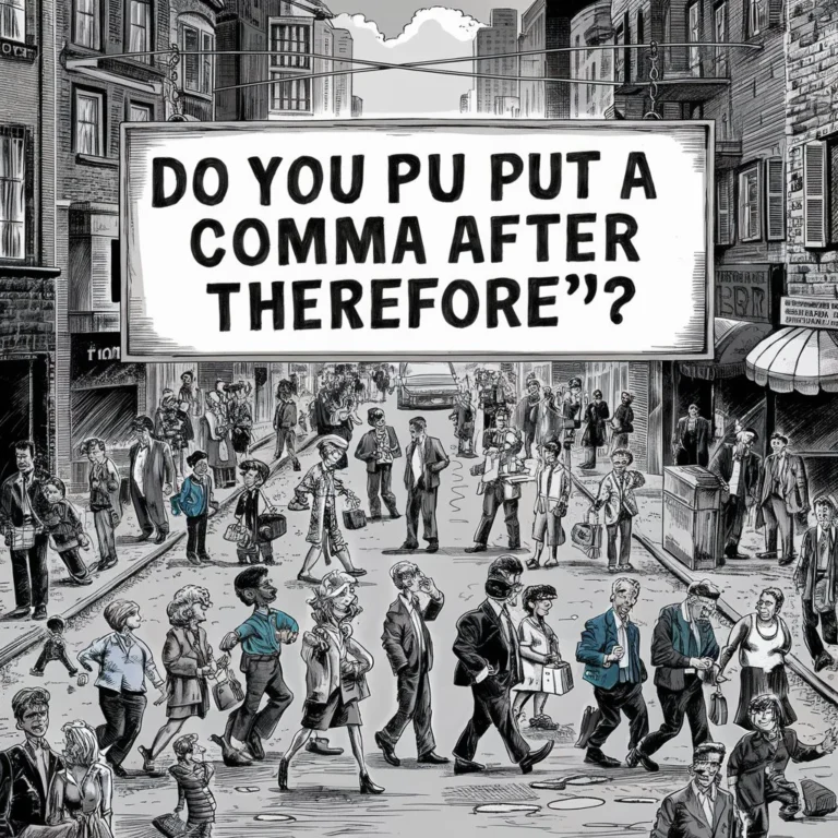 Do You Put a Comma After "Therefore"