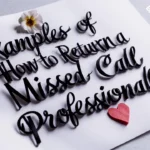Examples of How to Return a Missed Call Professionally