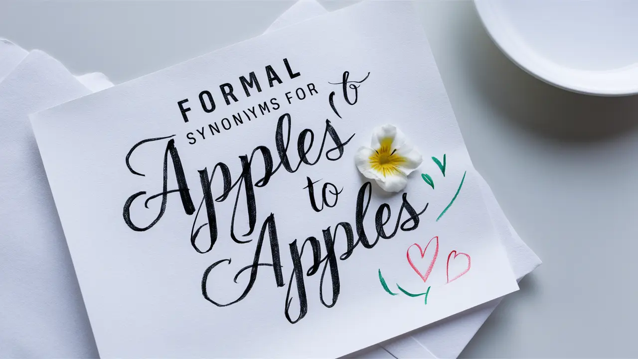 Formal Synonyms for “Apples to Apples”