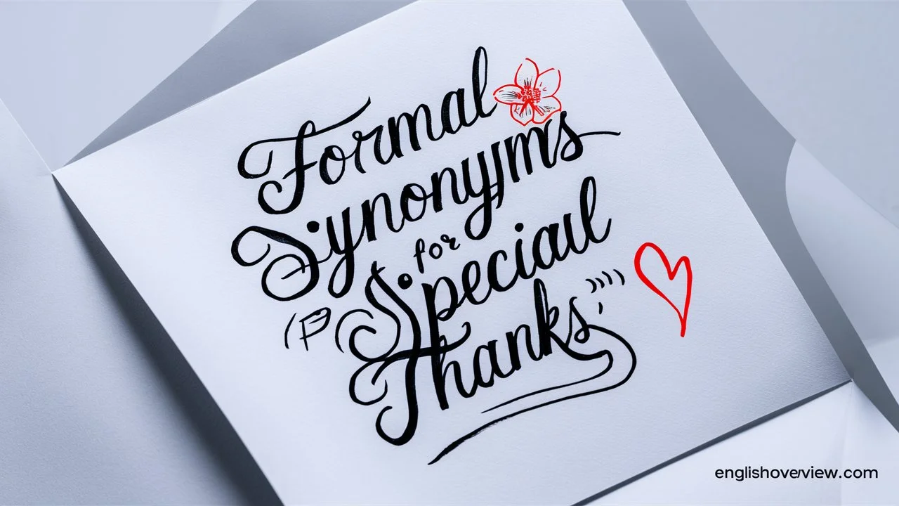 Formal Synonyms for “Special Thanks” (With Examples)