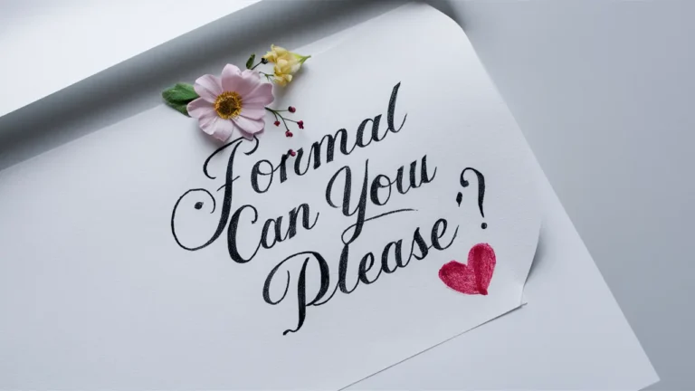 Formal Ways to Say “Can You Please”