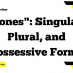 "Jones": Singular, Plural, and Possessive Forms