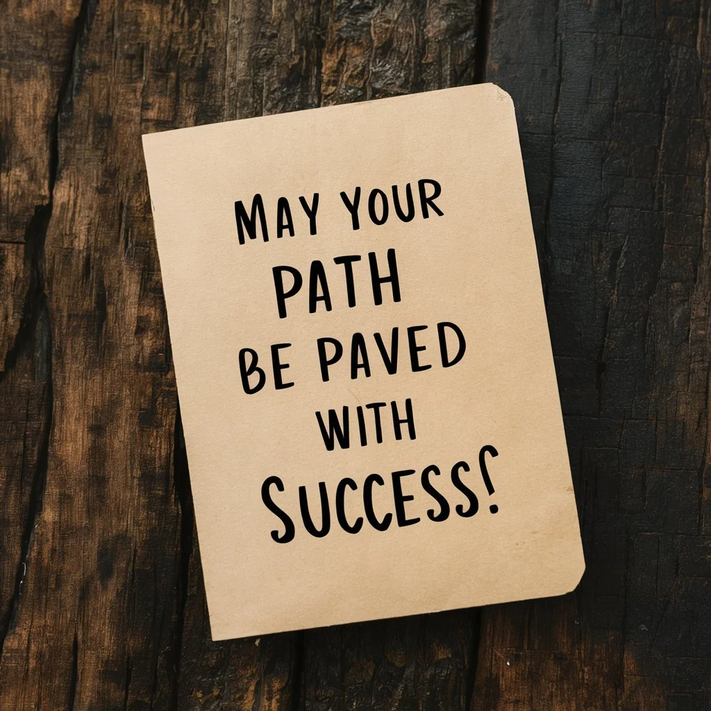  May Your Path Be Paved with Success