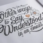 Other Ways to Say “Understood” in an Email