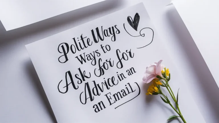 Polite Ways to Ask for Advice in an Email 