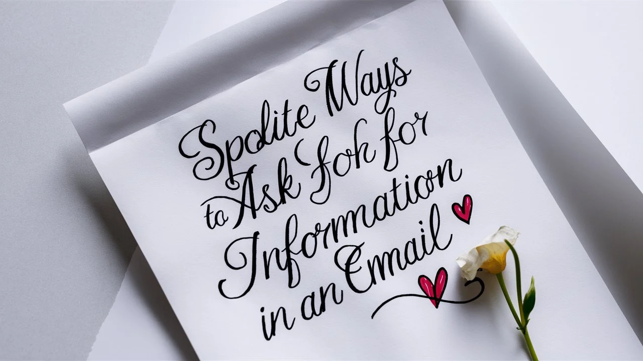 Polite Ways to Ask for Information in an Email