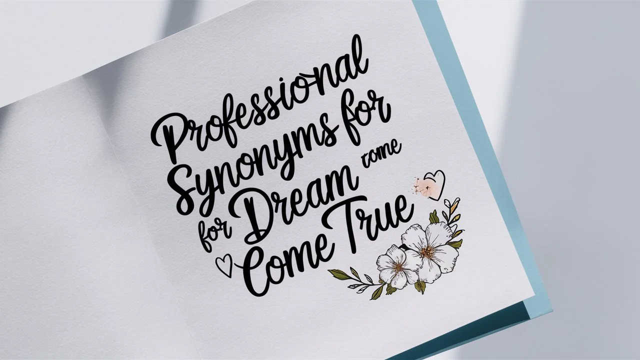 Professional Synonyms for "Dream Come True"