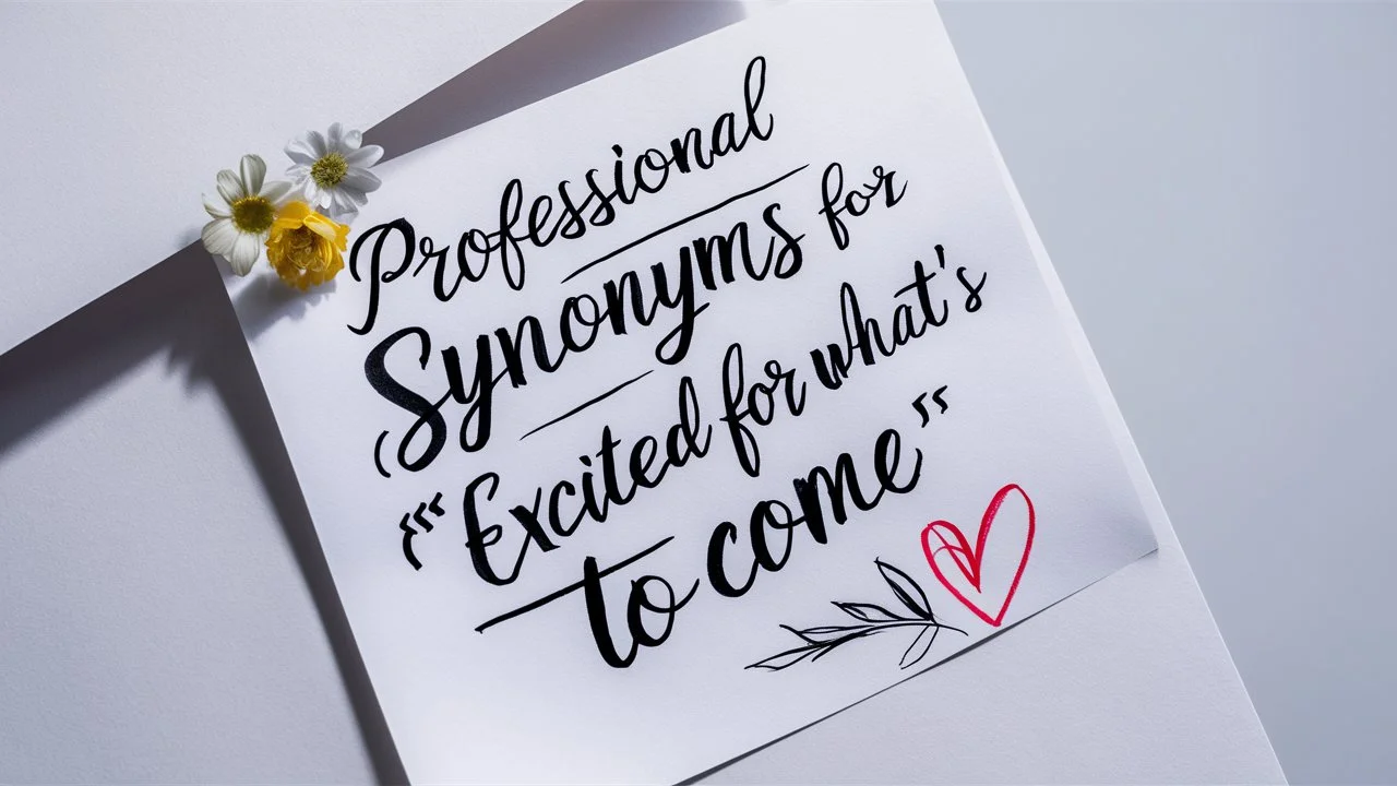 Professional Synonyms for “Excited for What’s to Come”