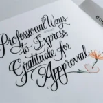 Professional Ways to Express Gratitude for Approval