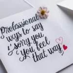 Professional Ways to Say “I’m Sorry You Feel That Way”