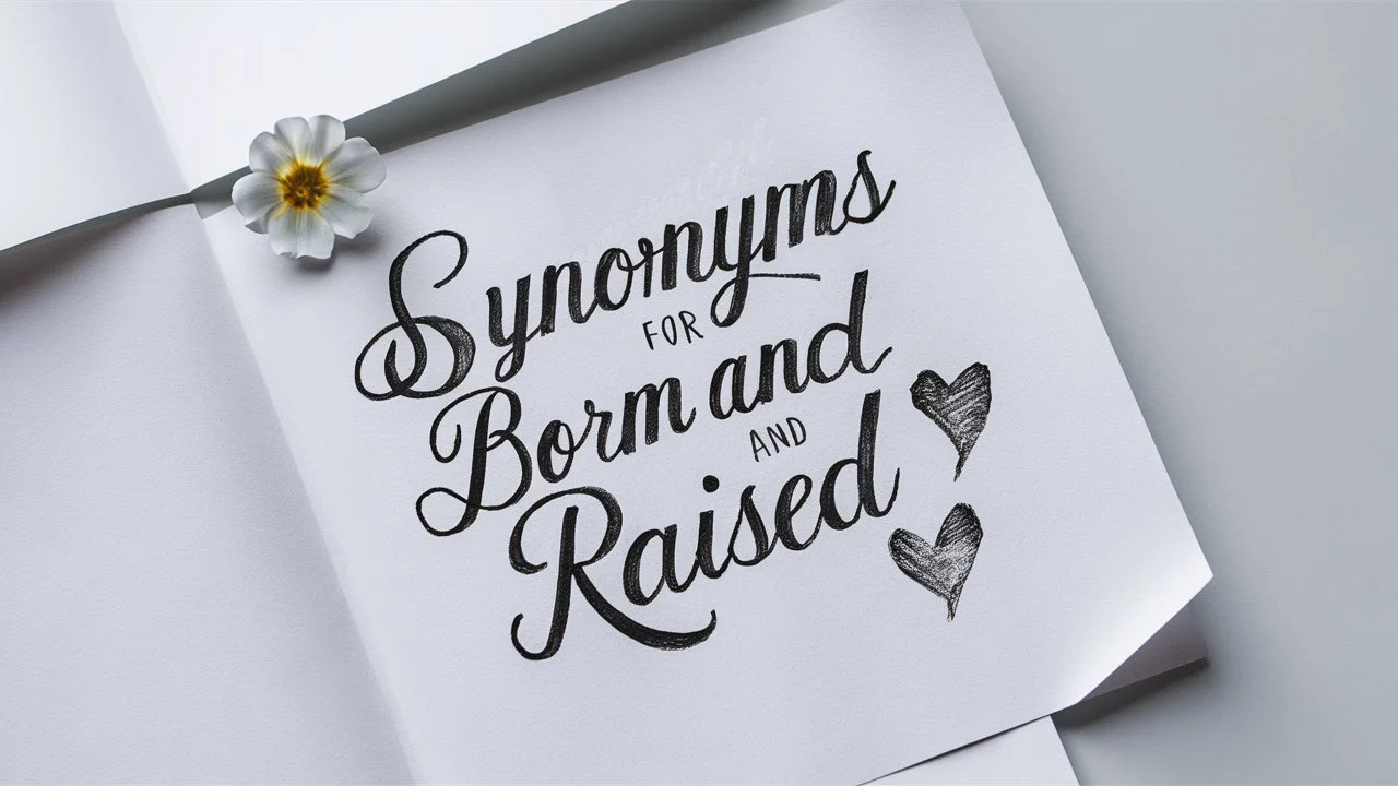 20 Synonyms for “Born and Raised”