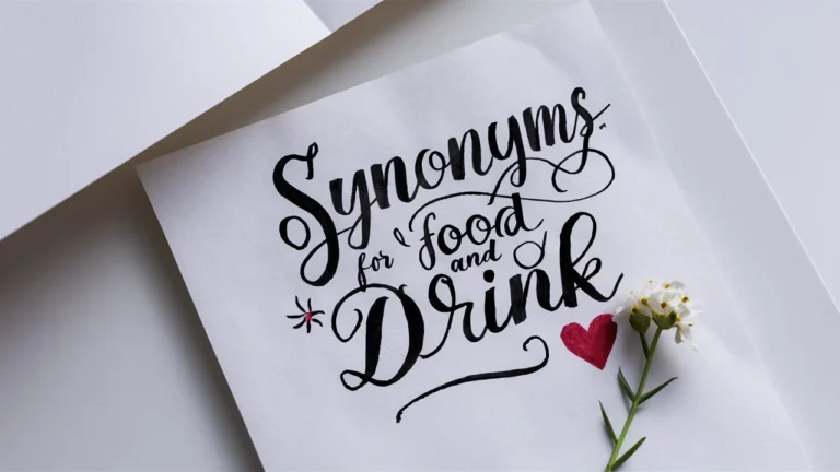 Synonyms for “Food and Drink”