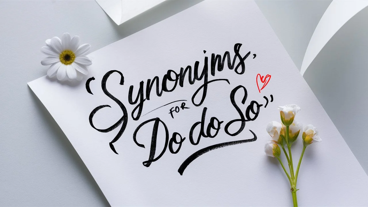 Synonyms for “To Do So”
