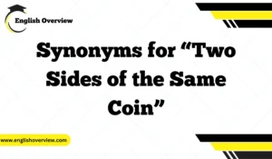 Synonyms for “Two Sides of the Same Coin”