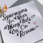 Synonyms for “Wear Many Hats” on a Resume