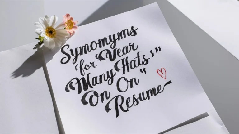 Synonyms for “Wear Many Hats” on a Resume