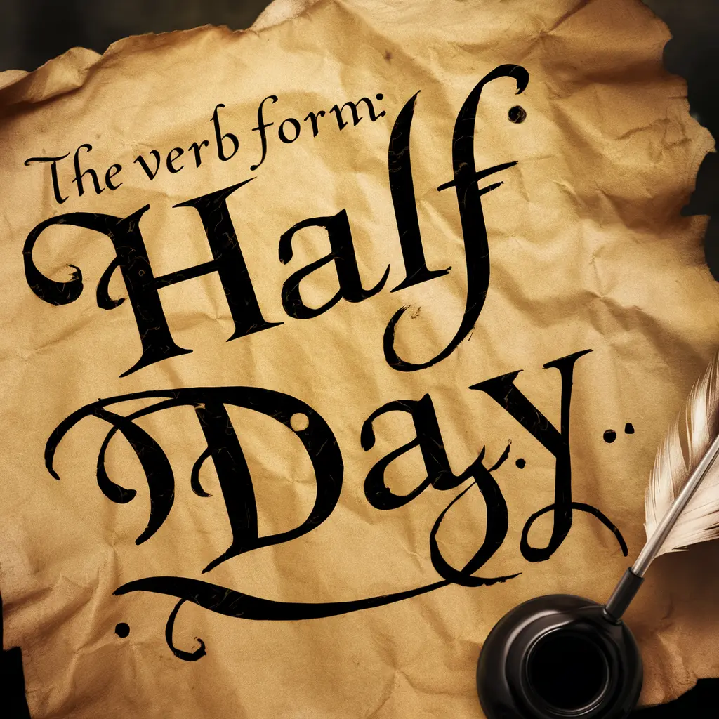 The Verb Form: Half Day