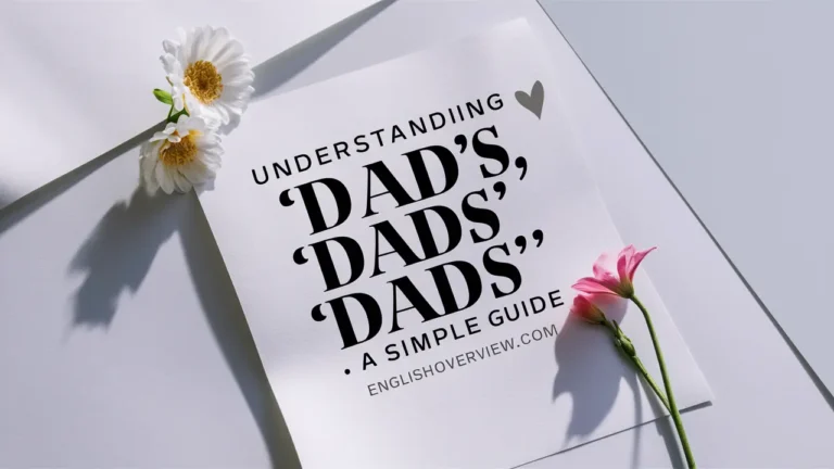 Understanding "Dad's," "Dads'," and "Dads"
