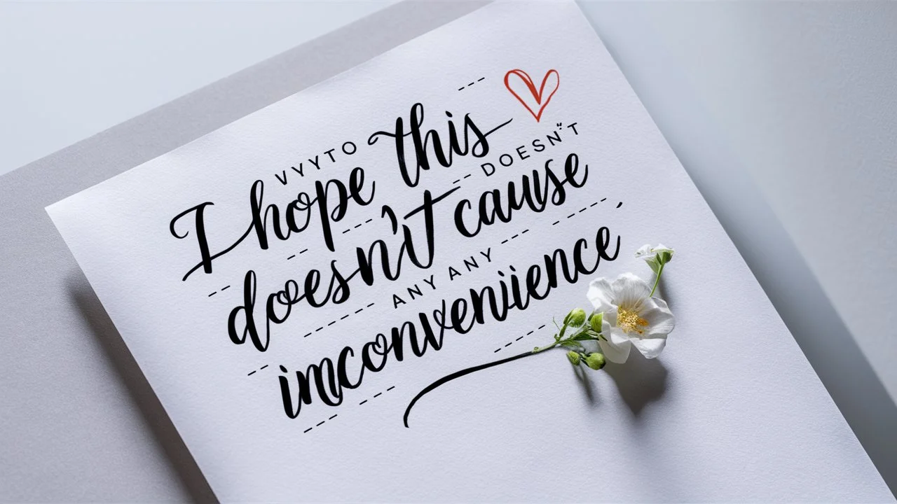 Ways to Say “I Hope This Doesn’t Cause Any Inconvenience”