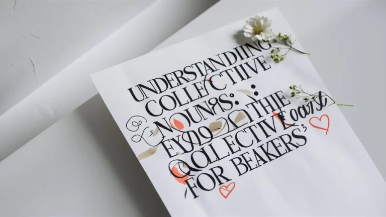 Understanding Collective Nouns Exploring the Collective Nouns for Beakers